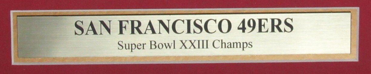 1989 San Francisco Examiner Newspaper 49ers Team of the 80's Framed 176778