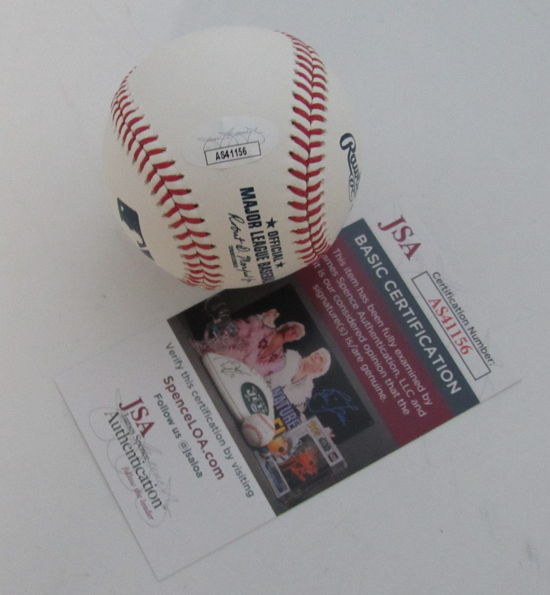 Denny McLain Autographed/Inscribed OML Baseball Tigers JSA 189357