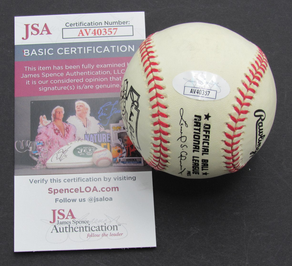 Larry Ray Signed/Autographed ONL Baseball Houston Astros JSA 189849
