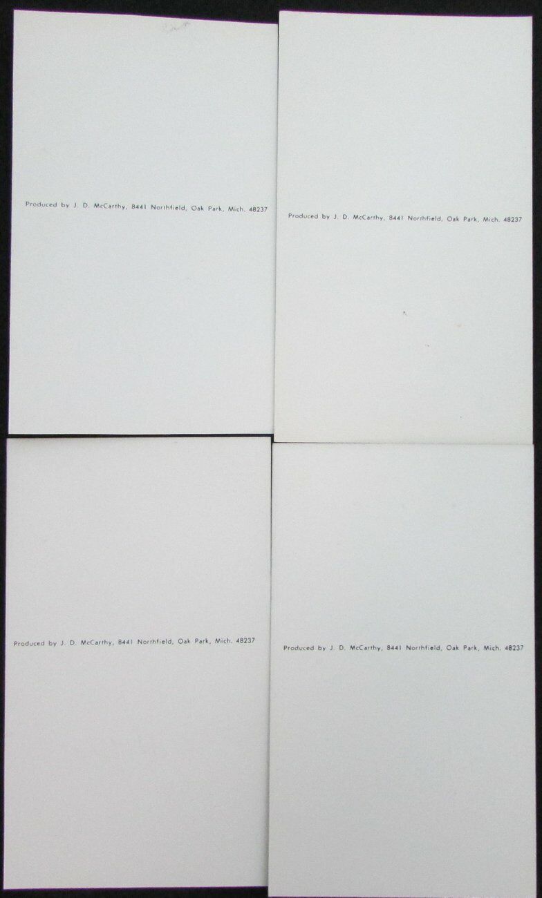 Lot of 4 Detroit Red Wings Signed 3x5 B/W Team Issued Photos incl.Boldrev 150461
