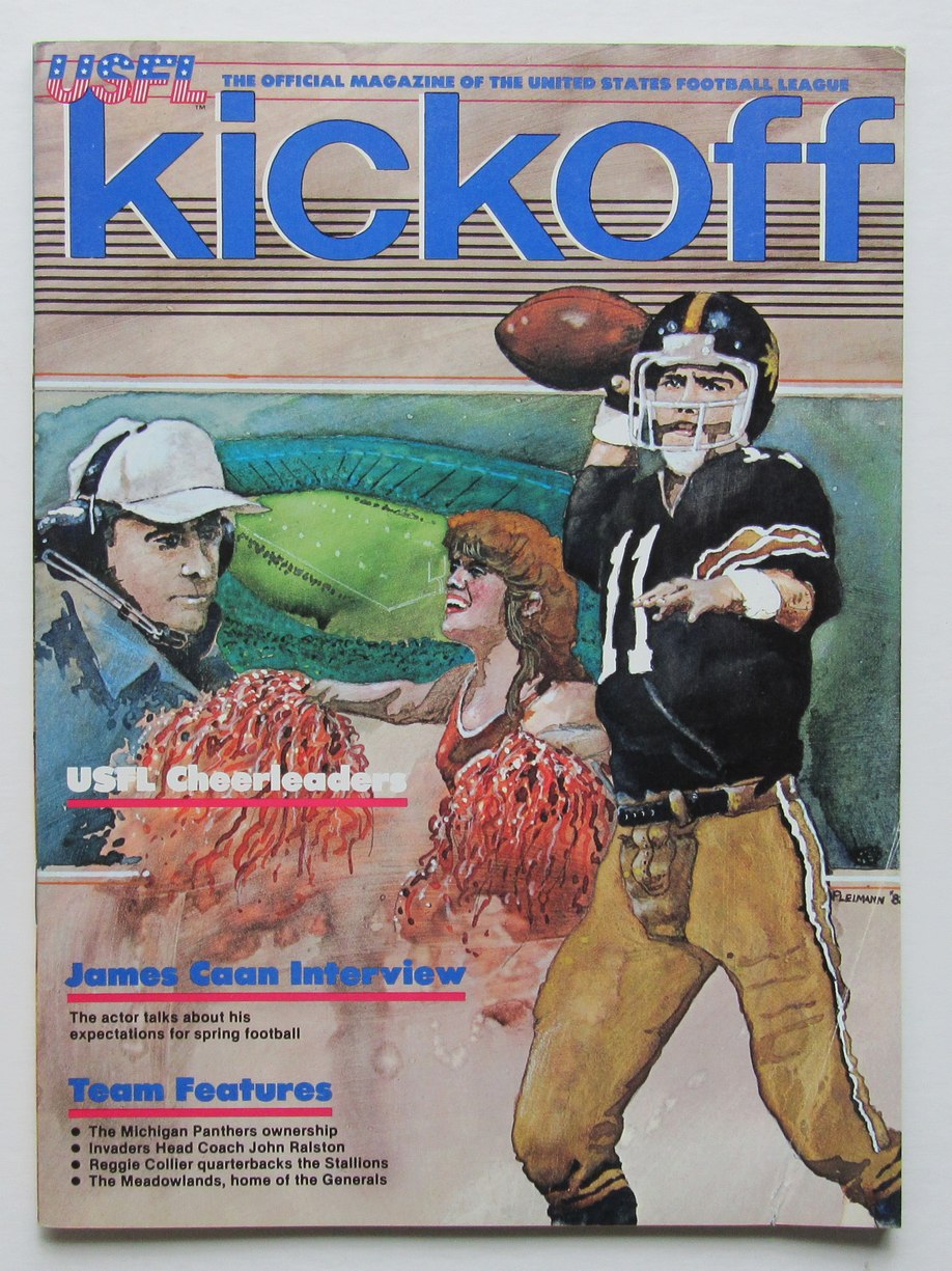 1983 USFL 1st Season Oakland Invaders vs. Boston Breakers Game Program 181323