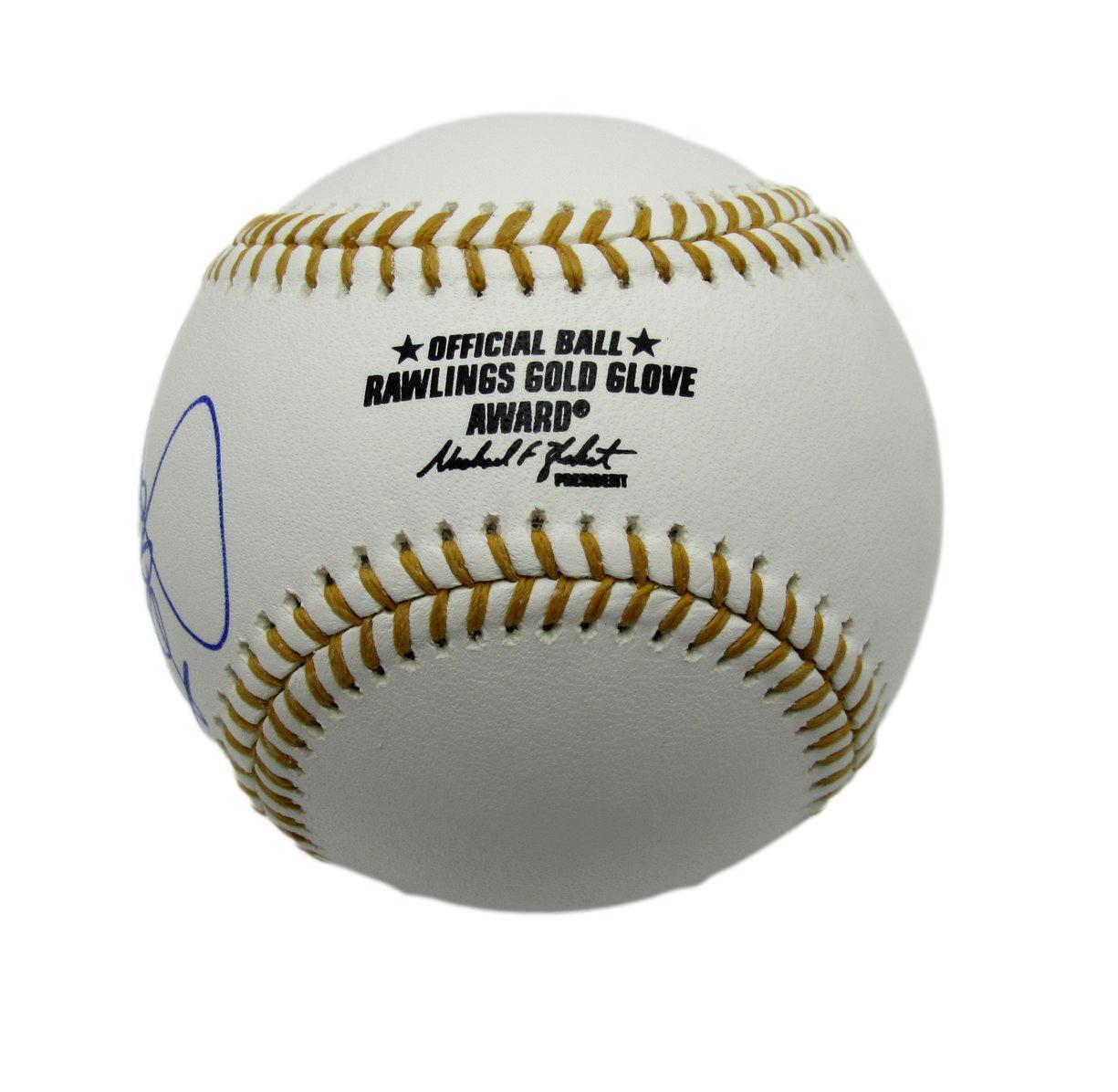 Robin Yount HOF Autographed Rawlings Gold Glove Award Baseball Brewers JSA