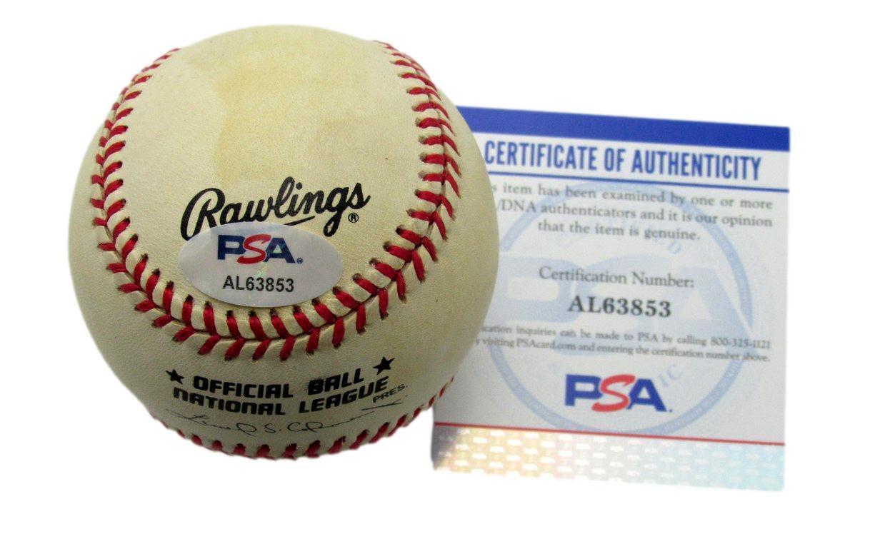 Ruben Amaro Sr. Autographed ONL Baseball 1980 Phillies PSA/DNA 177758