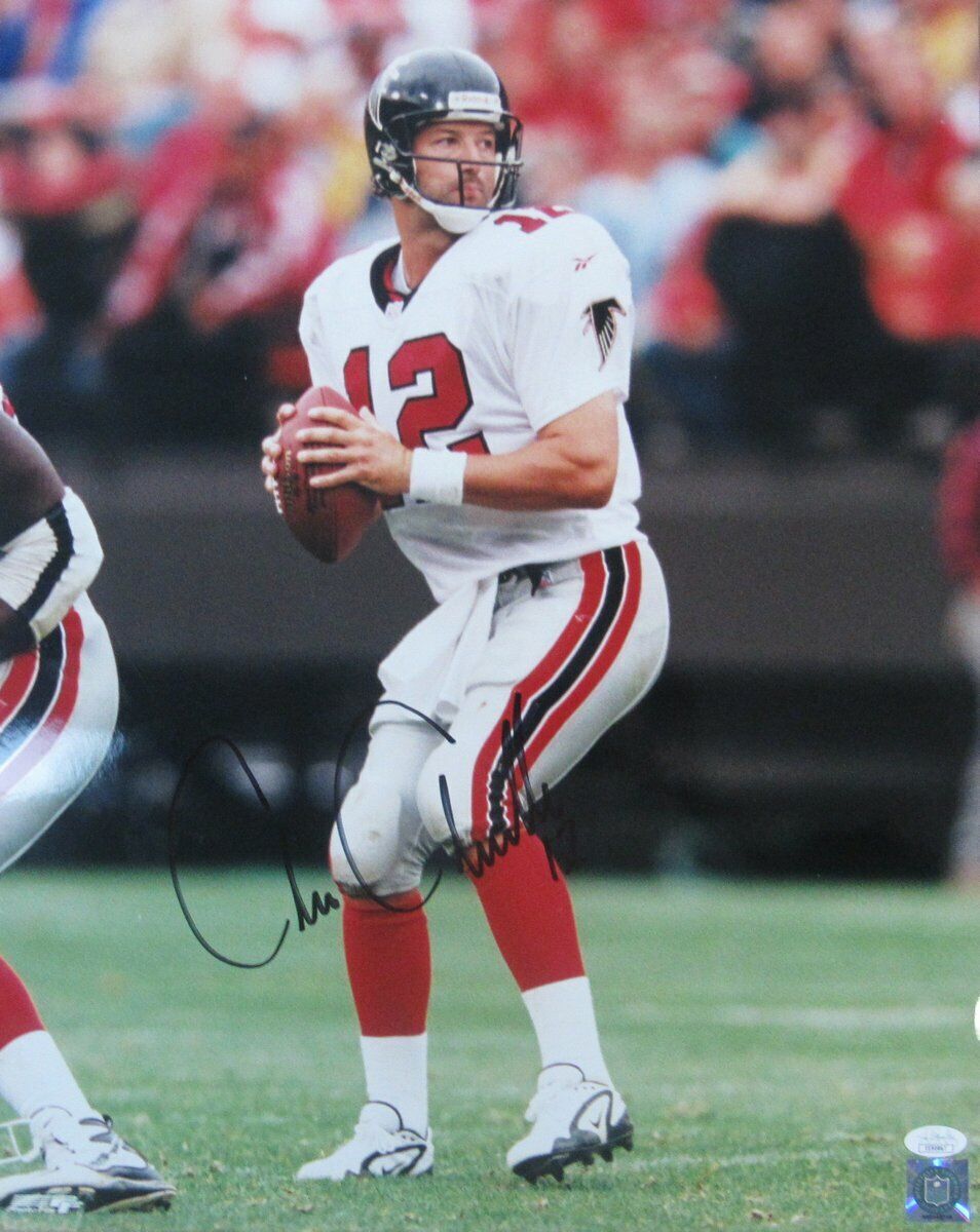 Chris Chandler Atlanta Falcons Signed/Autographed 16x20 Color Photo JSA 140672