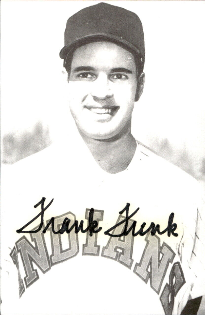 Frank Funk Indians Signed/Autographed 3x5 Photo 178237
