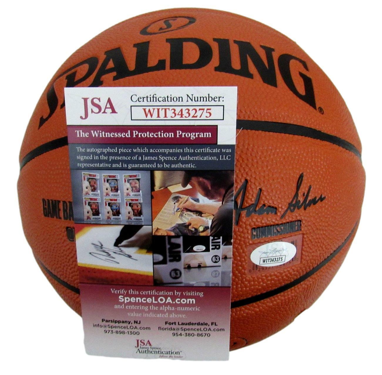 David Thompson HOF Signed Skywalker NC State Nuggets Basketball JSA 157775