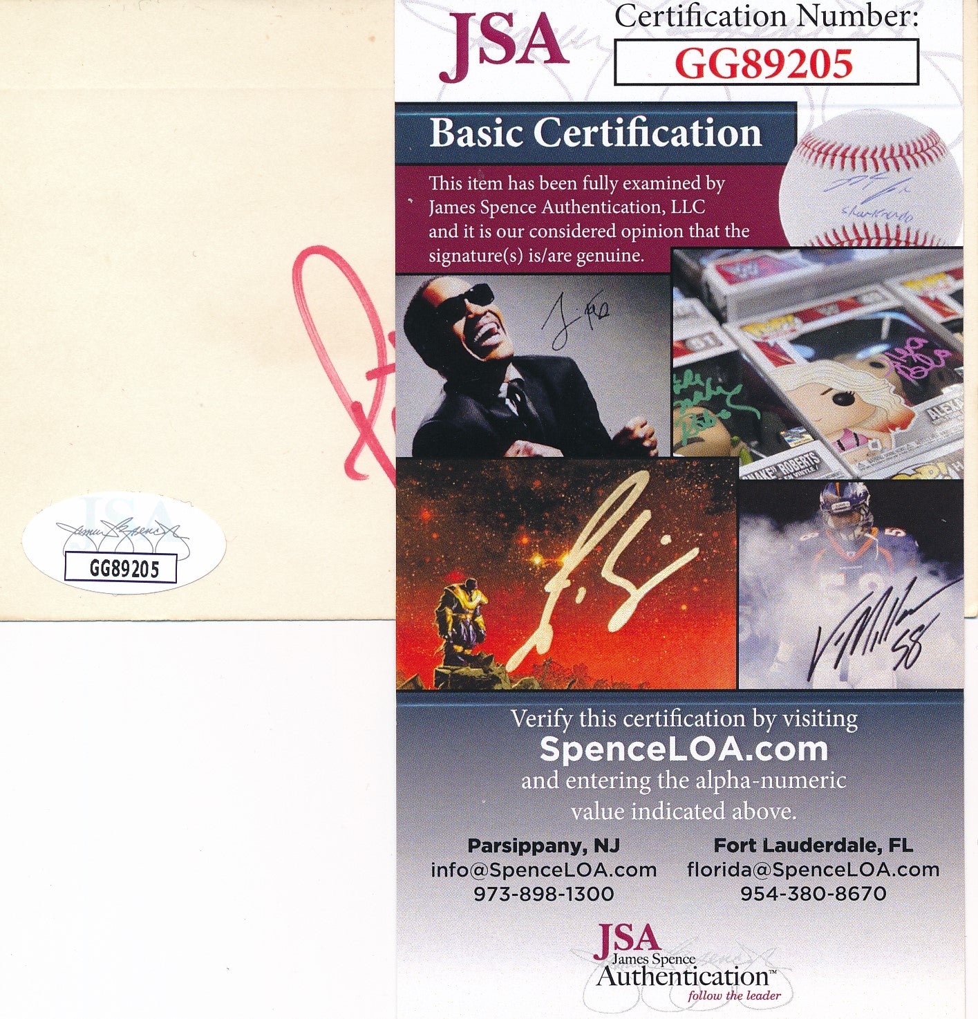 Pat Summerall Sportscaster Signed/Autographed 3x5 Index Card JSA 165593