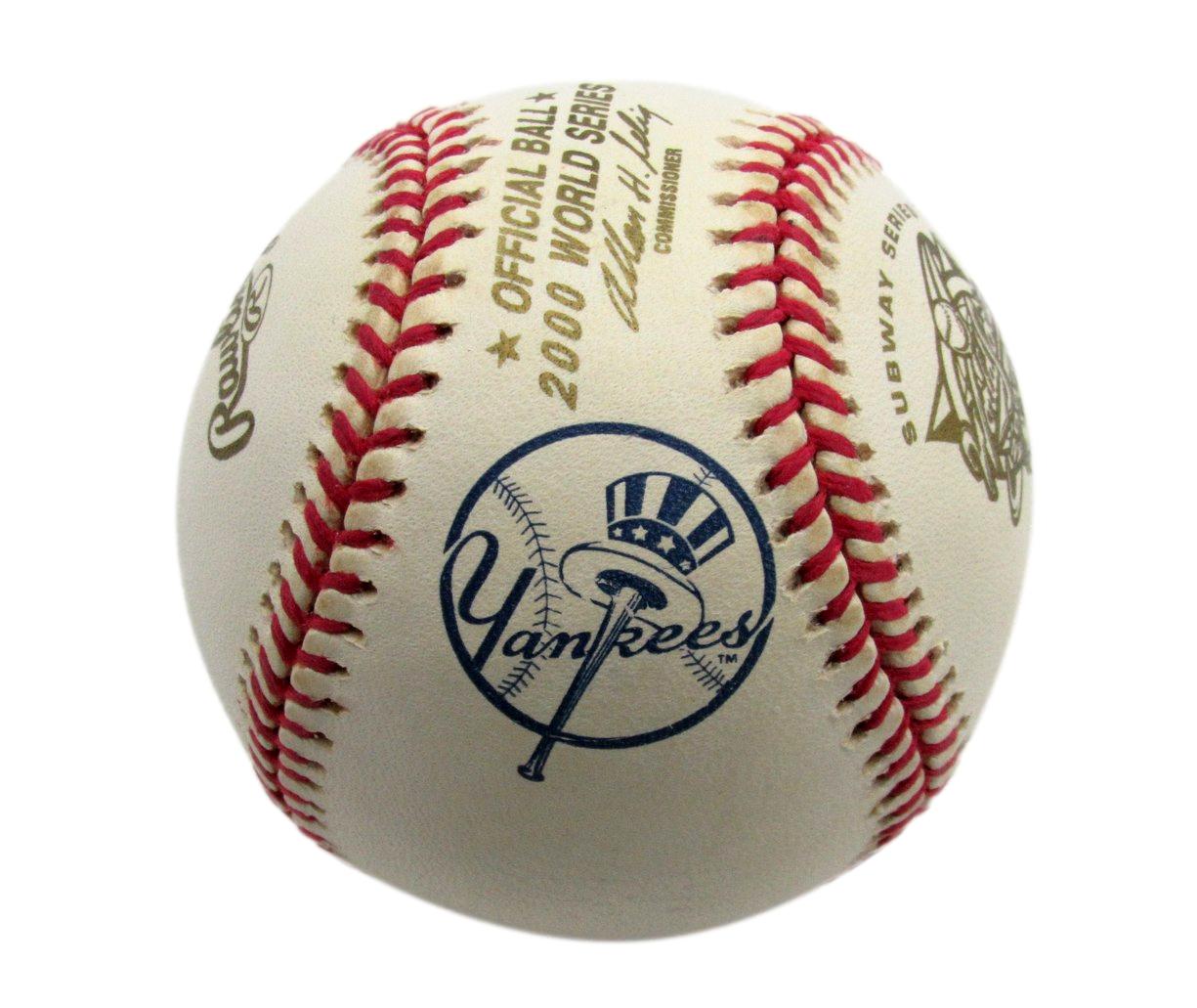 Lot of (2) Rawlings 2000 World Series Baseball Yankees vs. Mets 179626
