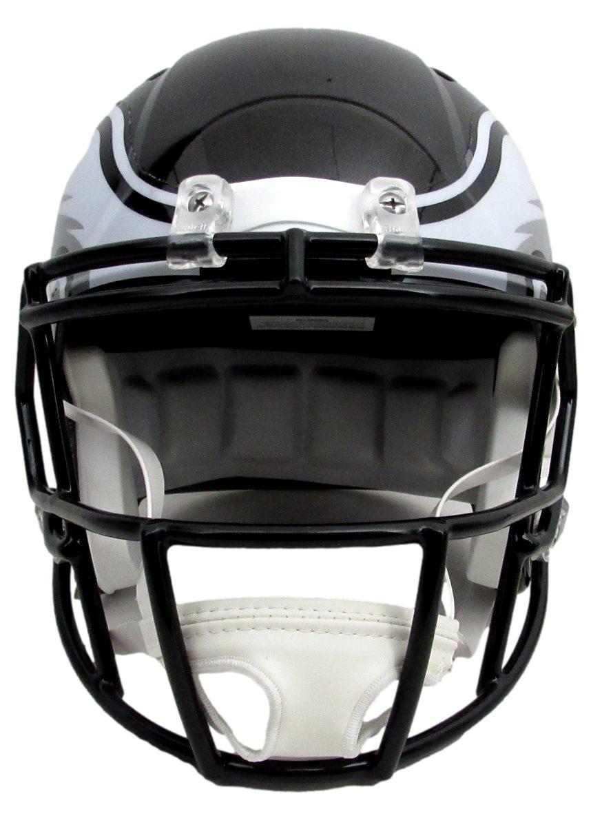 Brian Dawkins Signed Eagles Black Full Size Speed Replica Helmet PSA/DNA 190731
