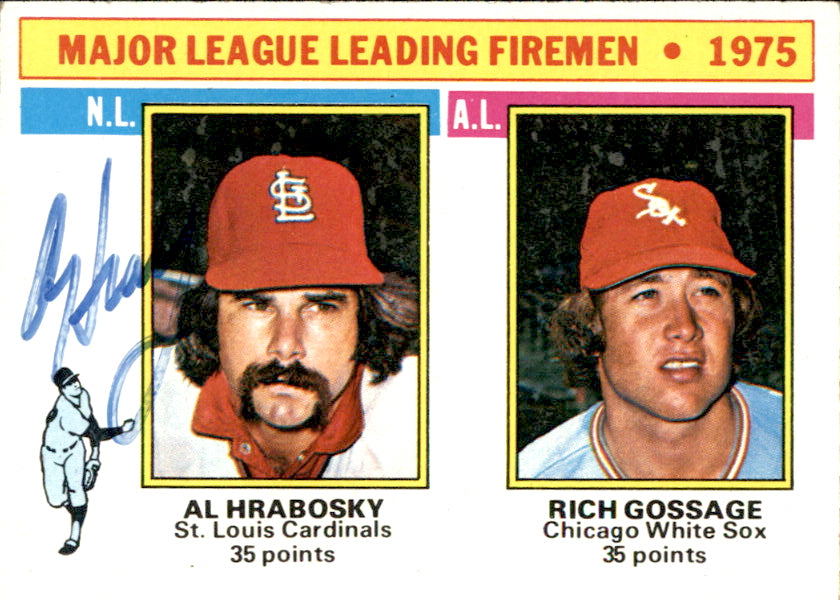 Al Hrabosky Autographed 1976 TOPPS Card #205 St. Louis Cardinals 183471