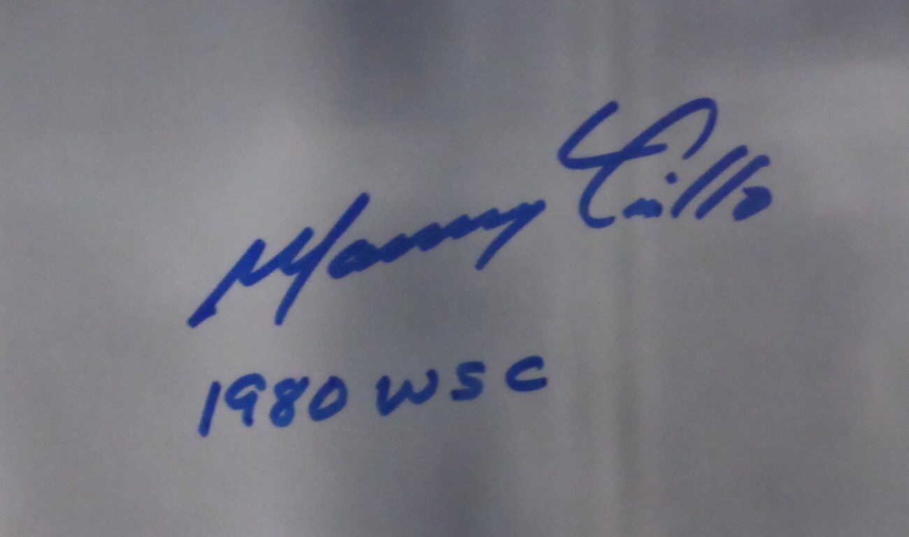 Manny Trillo Philadelphia Phillies Signed/Inscribed 11x14 Photo JSA 167291