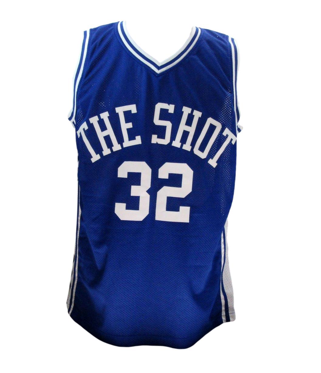 Christian Laettner Signed Blue Custom Basketball Jersey Duke JSA 189228