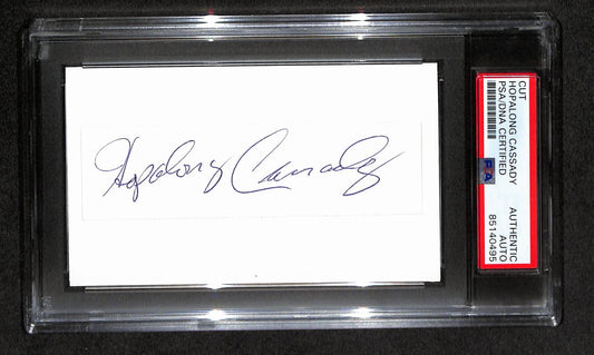 Hopalong Cassady Autographed 3x5 Cut Card PSA/DNA 186513