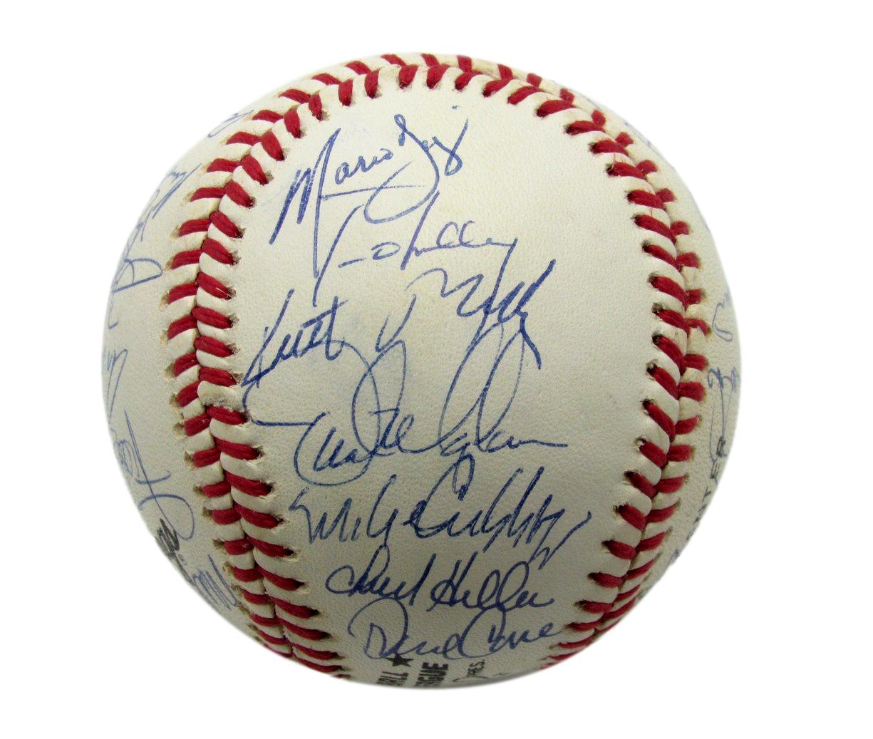 1990 Mets Team Autographed by 32 Harrelson Strawberry Viola ONL Baseball 182804
