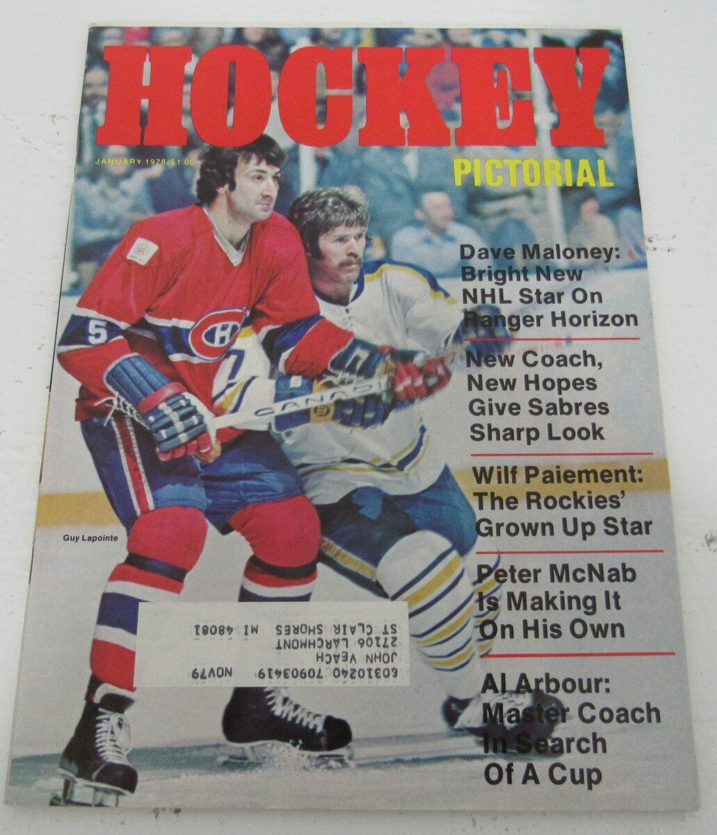 Hockey Pictorial January 1978 Guy LaPointe Cover. 143172