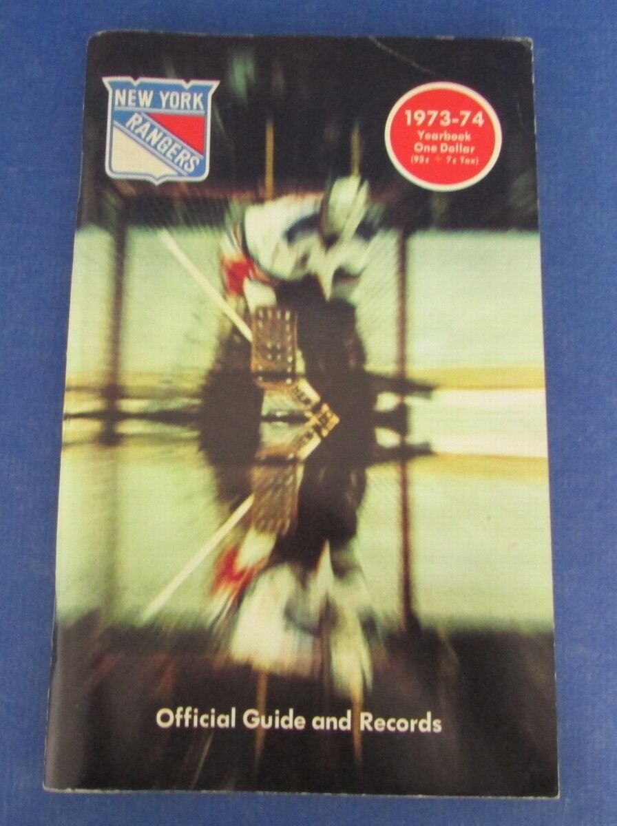 New York Rangers 1973-74 Official Yearbook 124799