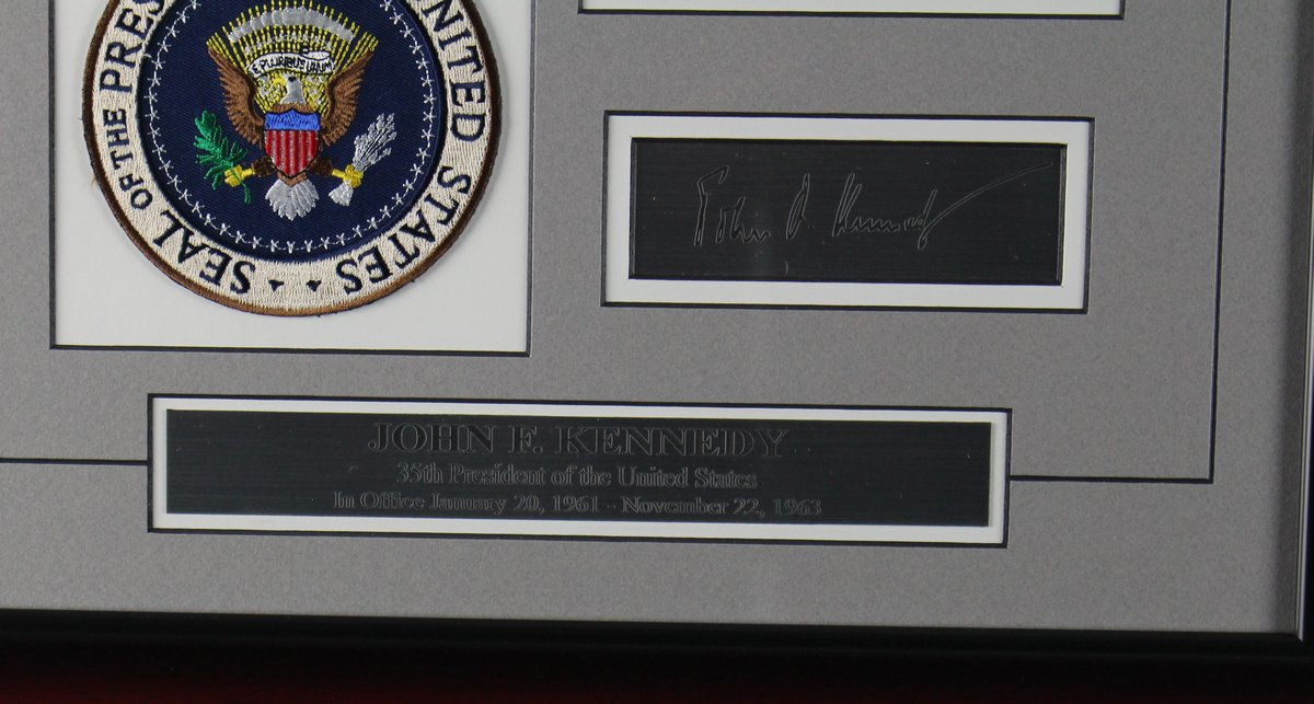 John F. Kennedy Framed Tribute w/Laser Engraved Autograph
