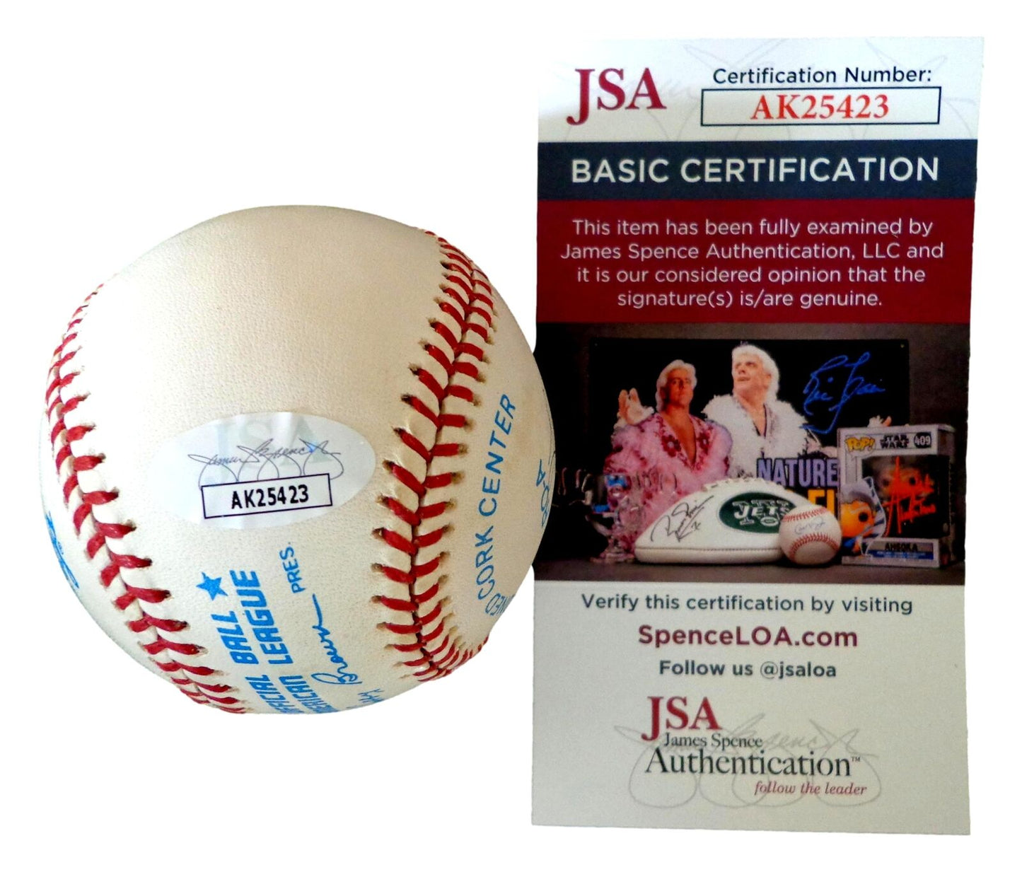 Lyman Bostock SR Autographed ONL Baseball Negro League Black Barons JSA 179838