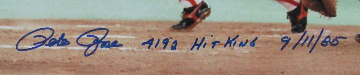 Pete Rose Autographed/Inscribed 16x20 Photo Cincinnati Reds JSA 177234