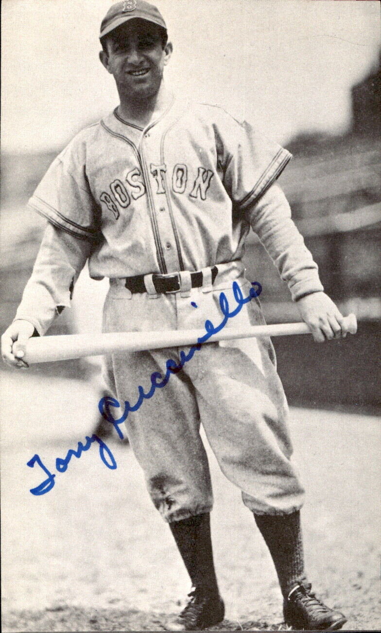 Tony Cuccinello Boston Braves d. 1995 Signed/Auto 3x5 Photo 178160