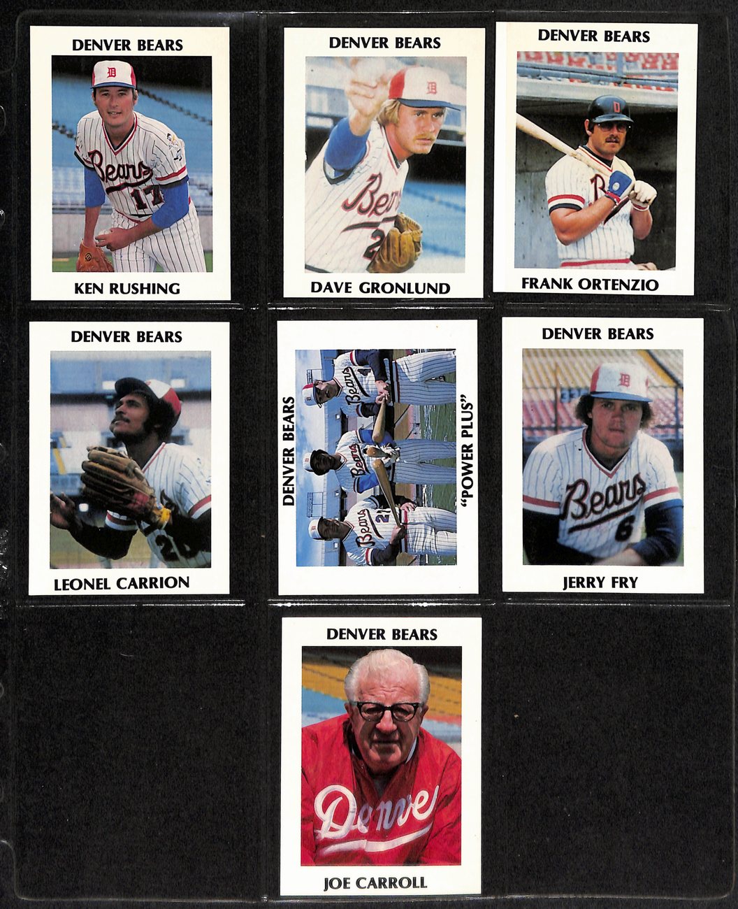 1978 T&A Baseball Denver Bears Complete Team Set (25/25) Cards 189368