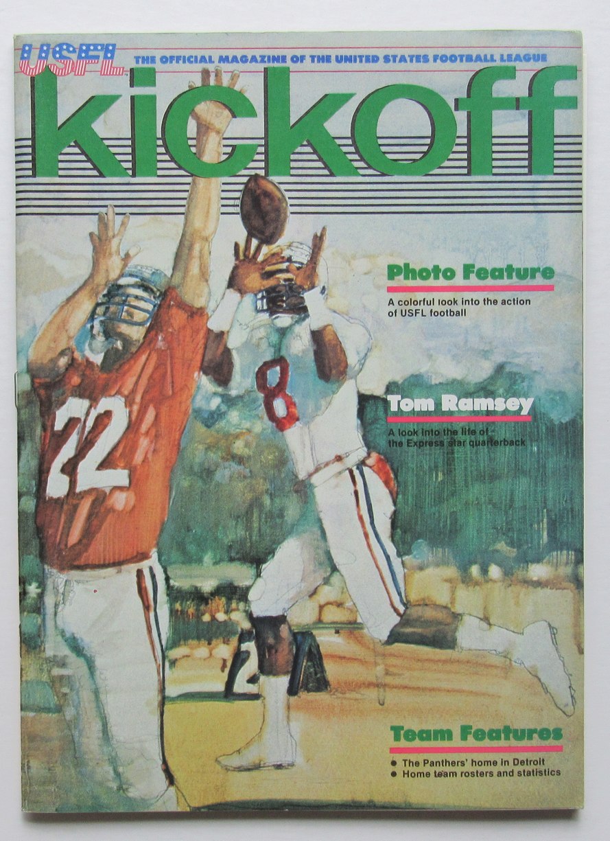 1983 USFL Oakland Invaders vs. Washington Federals Game Program 181327