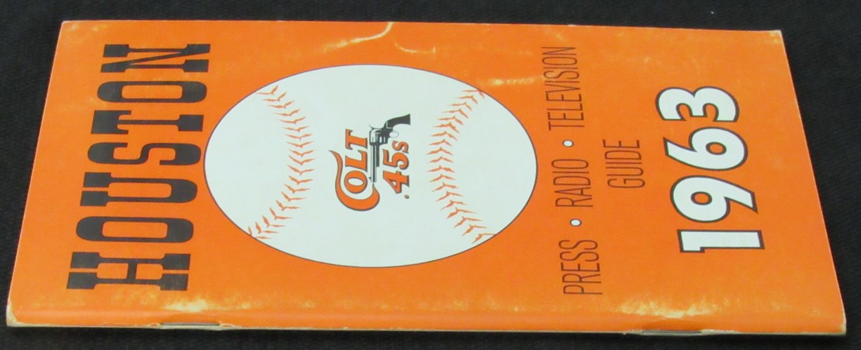 1963 Houston Colt .45s Media/Press Guide 188802
