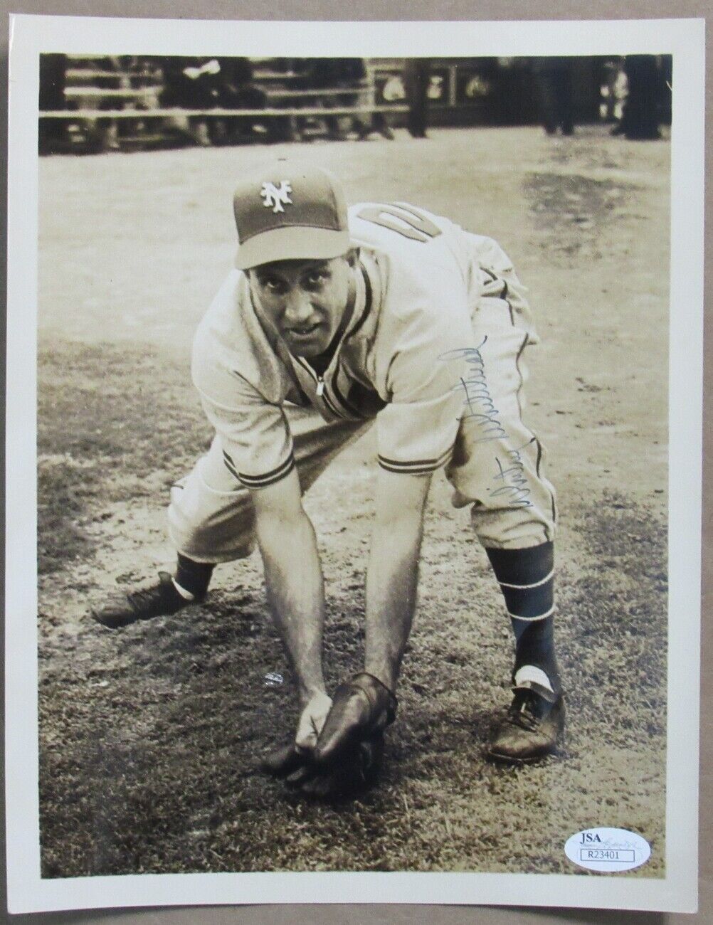 Whitey Whitehead New York Giants Signed/Autographed 8x10 B/W Photo JSA 150237