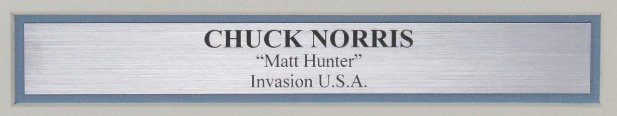 Chuck Norris "Matt Hunter" Signed/Autographed 11x14 Photo Framed JSA 189988