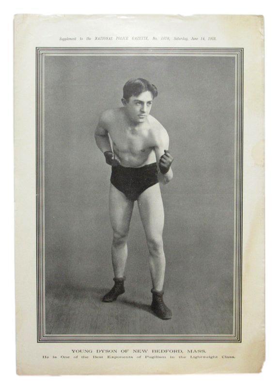 1913 National Police Gazette Magazine Young Dyson 11x15 Supplement Poster