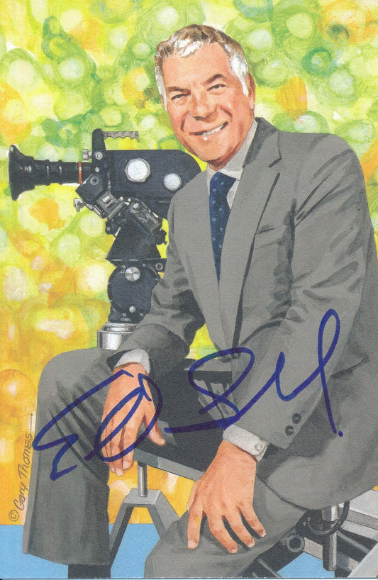 Ed Sabol NFL Films Signed 2011 GLAC/Goal Line Art Postcard PSA/DNA 186325