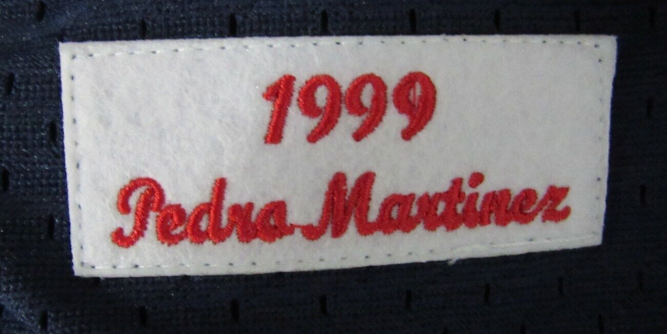 Pedro Martinez HOF Autographed Mitchell & Ness Jersey Red Sox Beckett 176378