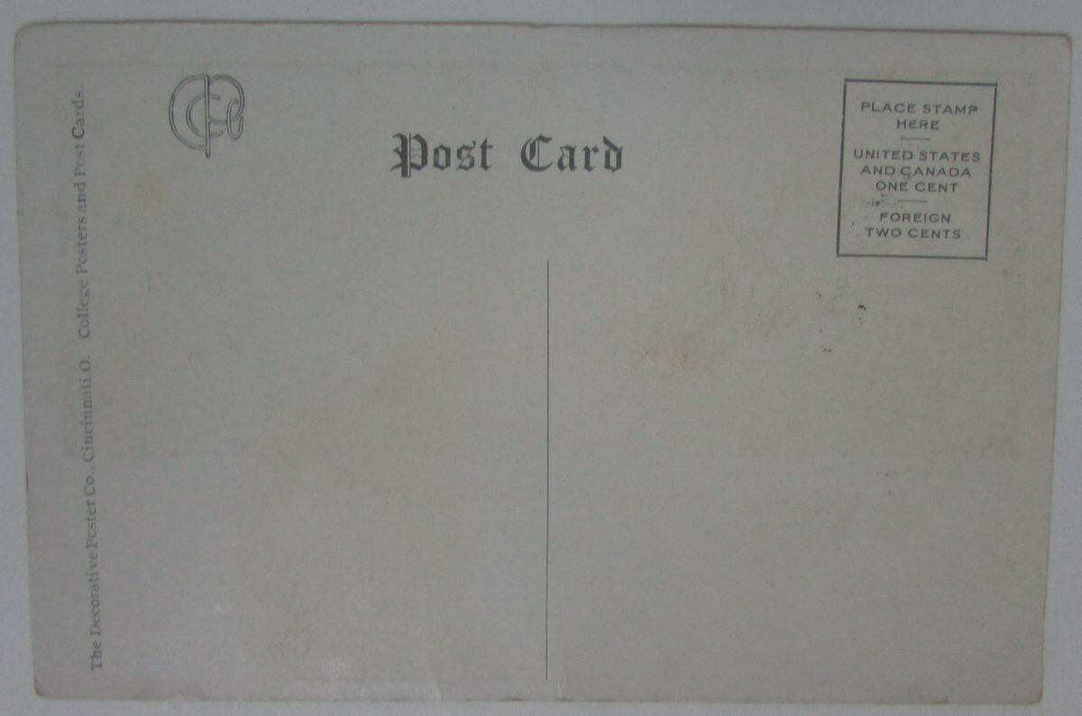 1908 End of First Half-No Score M.L. Blumenthal Football Postcard 148864
