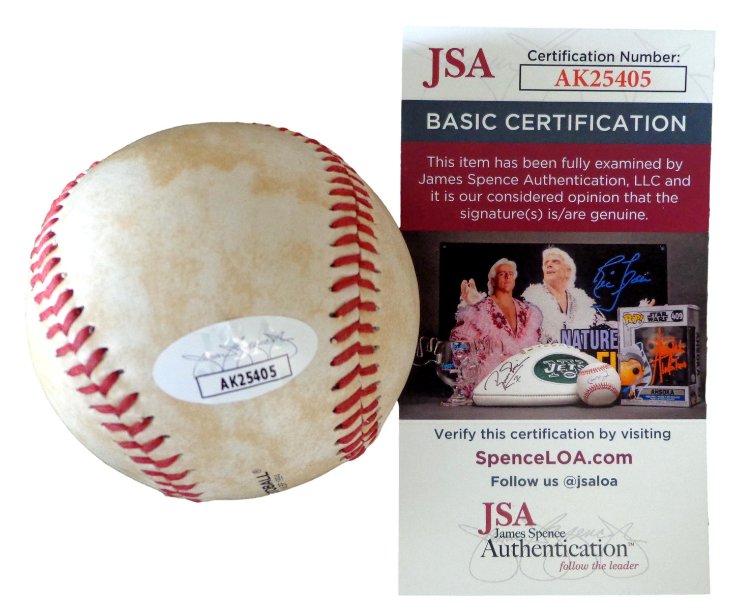 Willie Pope Autographed Baseball Negro League Baseball Grays JSA 179597