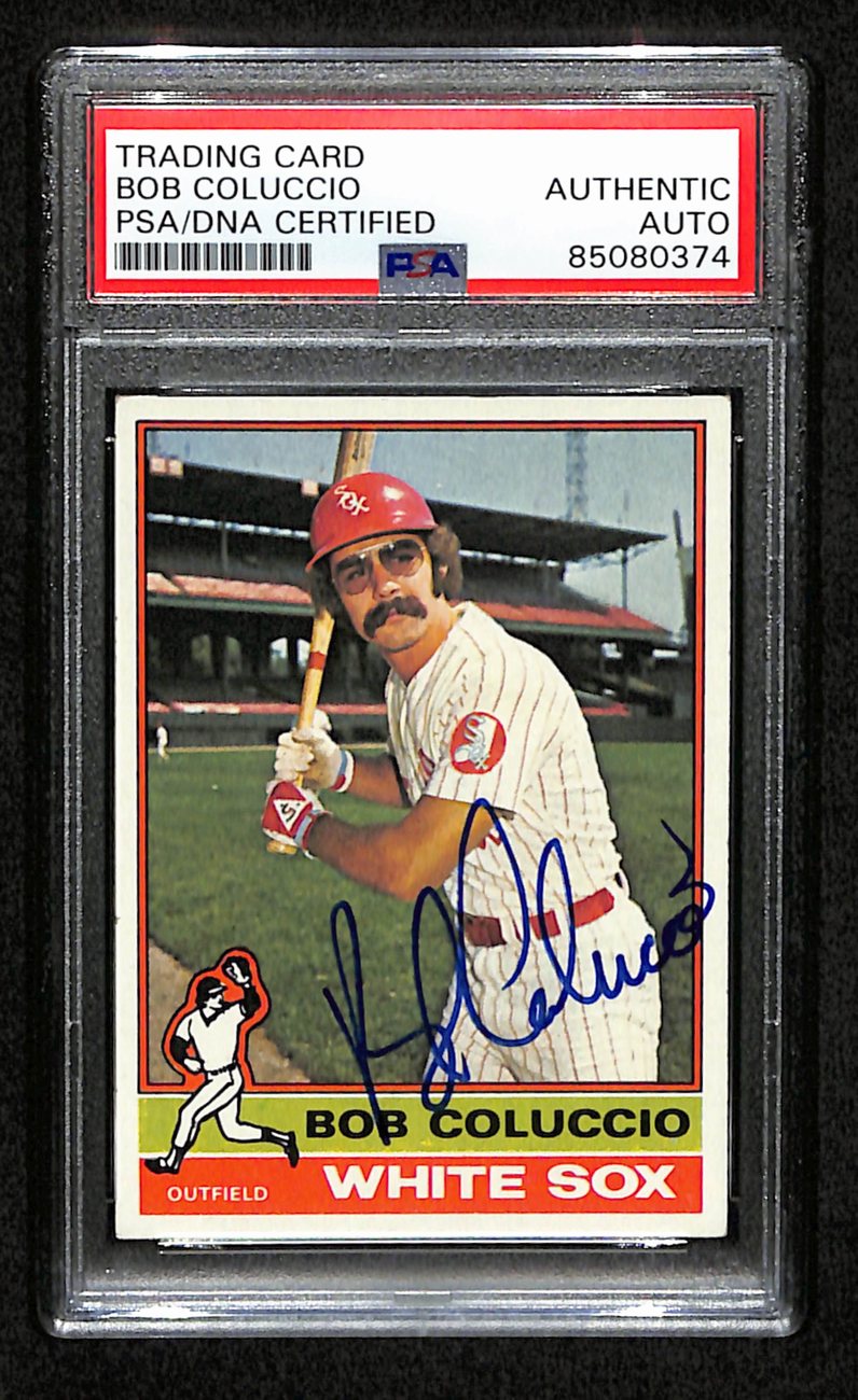 Bob Coluccio Signed 1976 Topps Card #333 Chicago White Sox PSA/DNA 184427