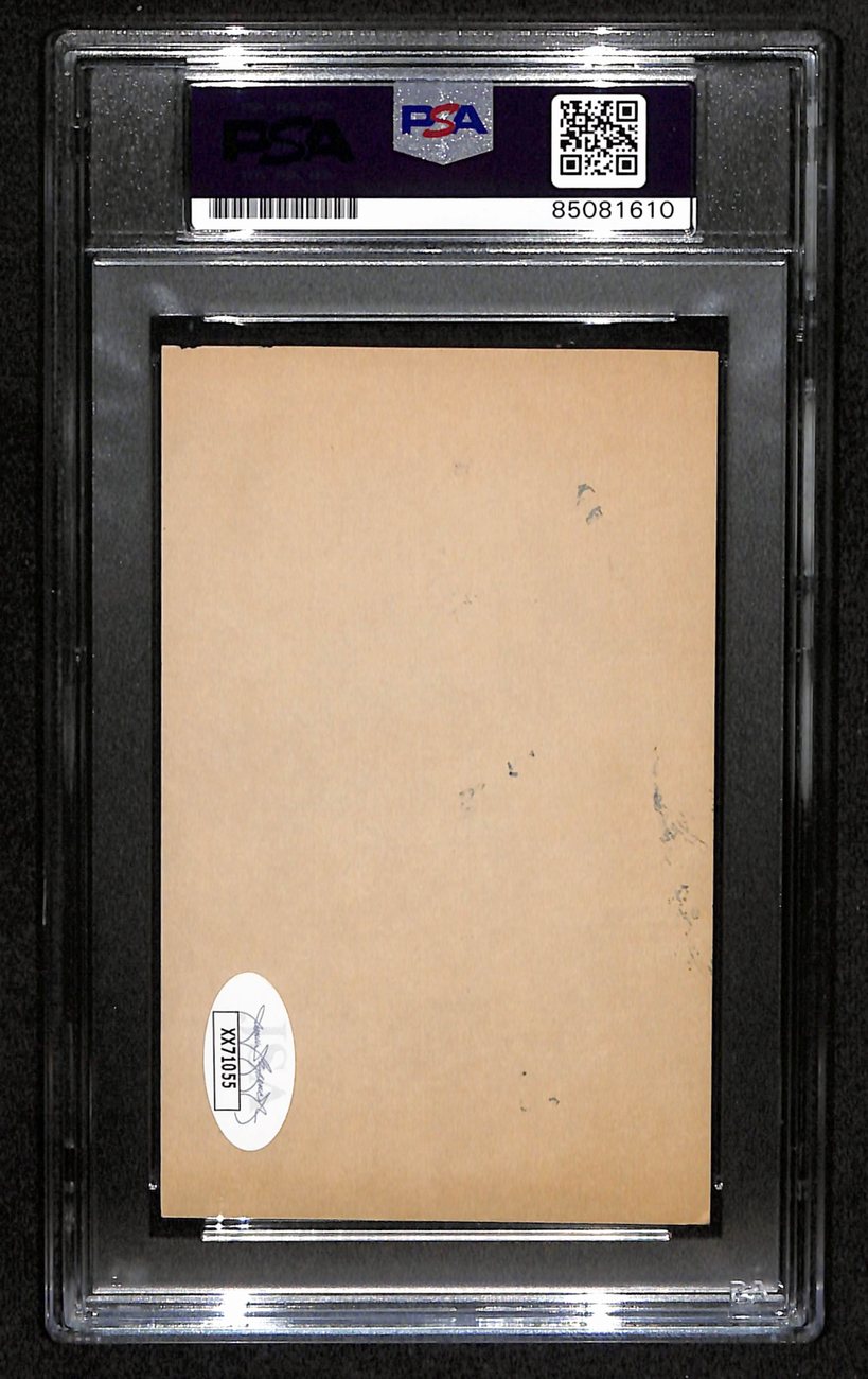 Earle Greasy Neale HOF Signed 3x5 Index Card Philadelphia Eagles PSA/DNA 184211