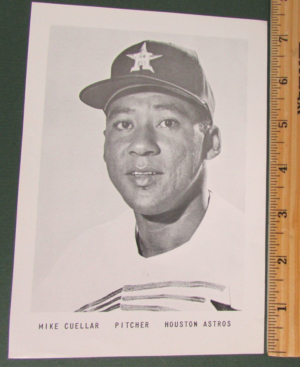 Lot of 5 Houston Astros 1965 Team Issued 5x7 Photos Cuellar/Dierker 147167