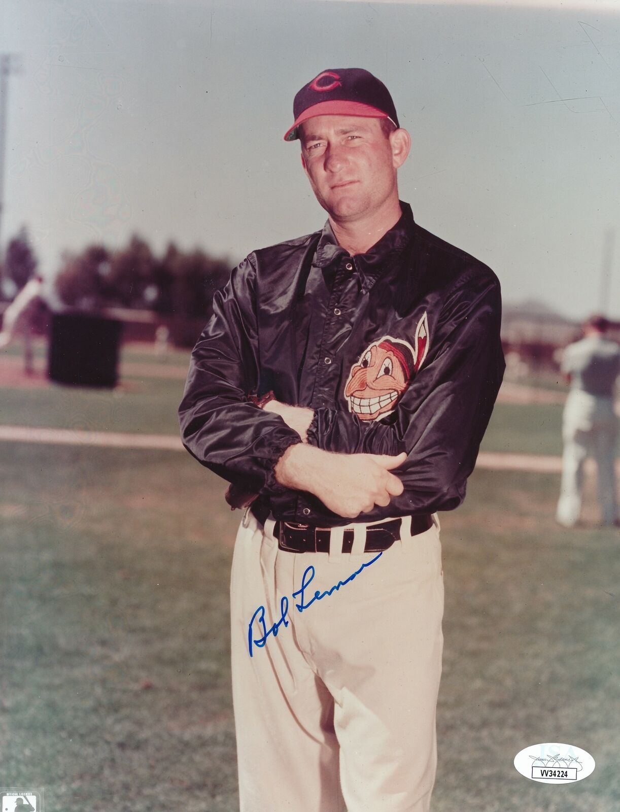 Bob Lemon HOF Cleveland Indians Signed/Autographed 8x10 Photo JSA 166494