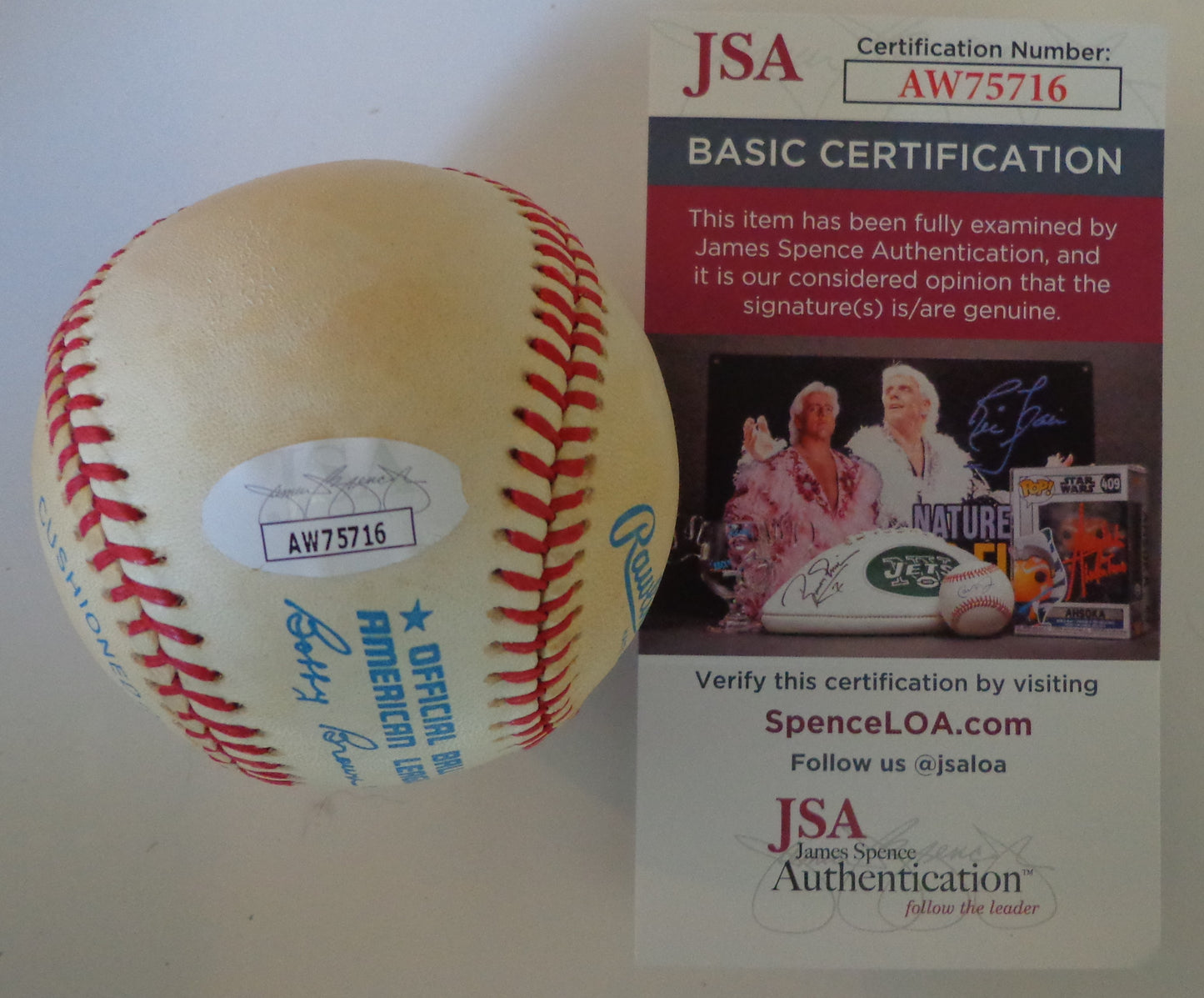 Brooks Robinson HOF Signed/Autographed OAL Baseball Baltimore Orioles JSA 192422
