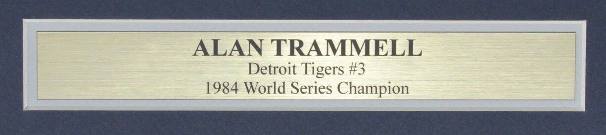 Alan Trammell HOF Autographed 11x14 Sports Illustrated Photo Tigers Framed JSA