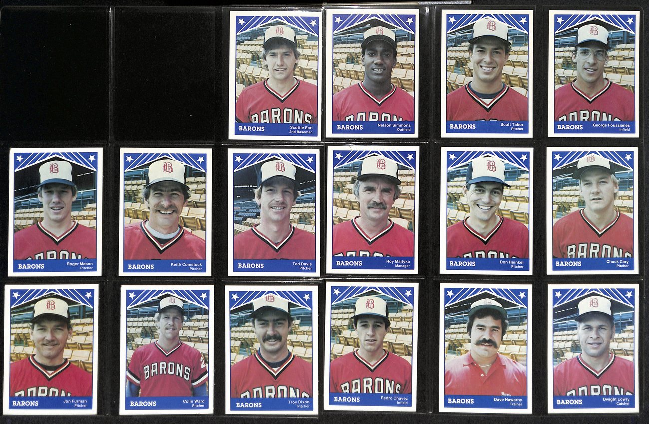 1983 TCMA Baseball Birmingham Brons Complete Team Set (25/25) Cards 189375