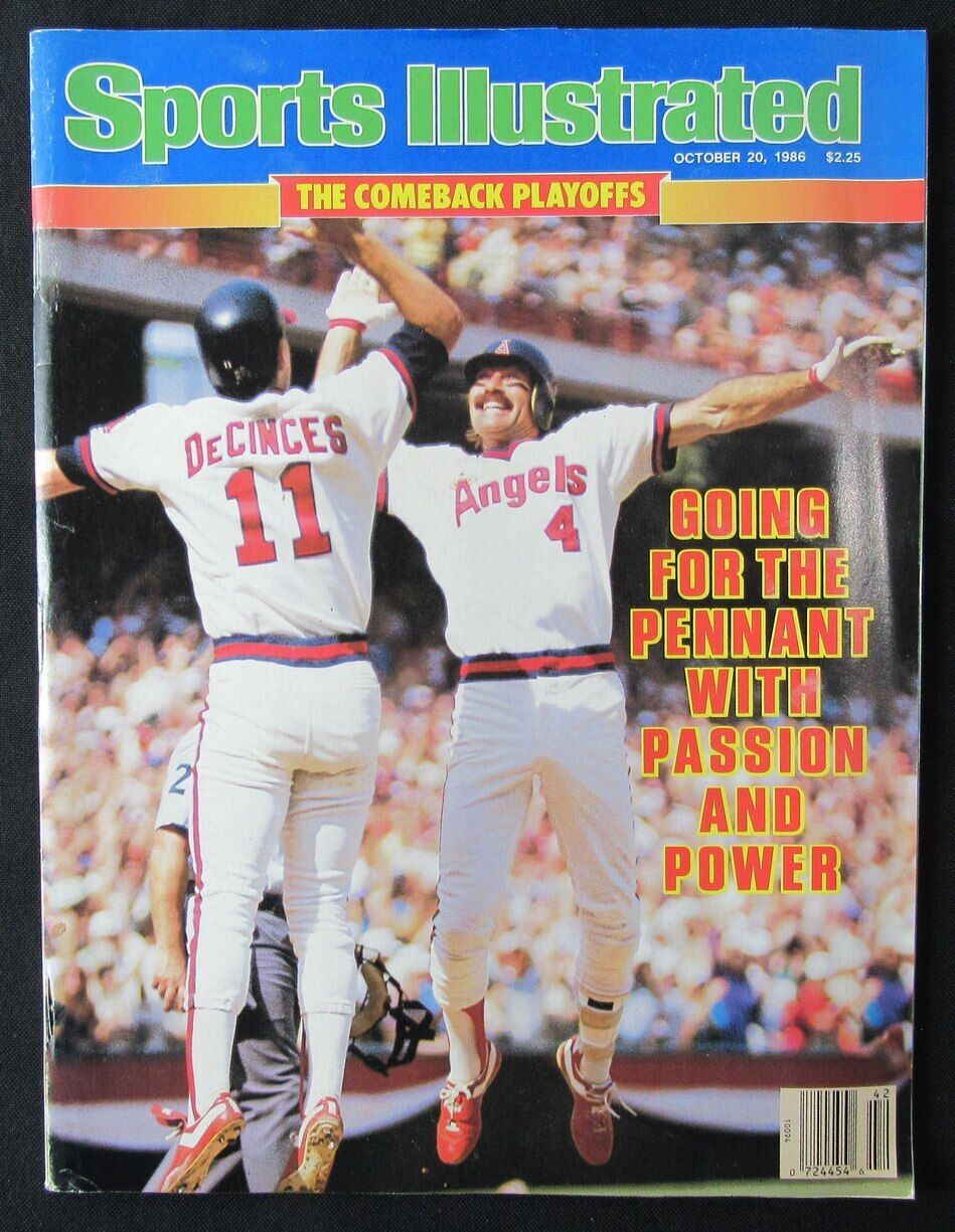 October 20, 1986 Sports Illustrated Magazine NO LABEL California Angels 176478