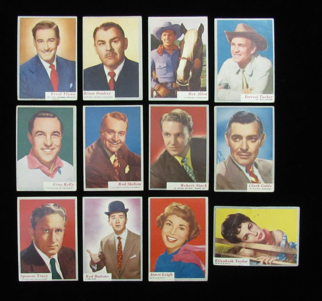 1953 TOPPS WHO-Z-AT STAR Complete (80) Card Set Movie Stars 185527