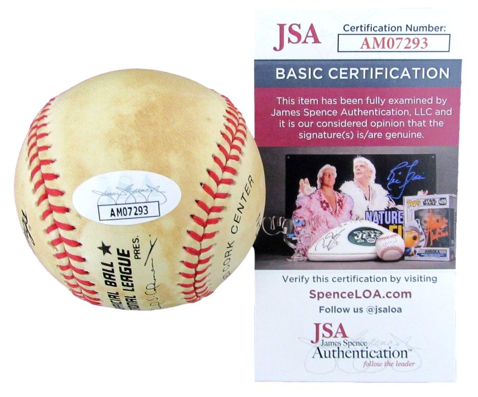 Todd Hollandsworth 1996 R.O.Y. Autographed ONL Baseball Dodgers JSA 182614
