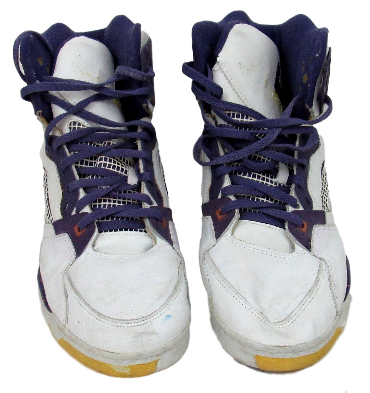 1990 Karl Malone Utah Jazz Signed Game Worn Sneakers Shoes LA Gear RARE 154711