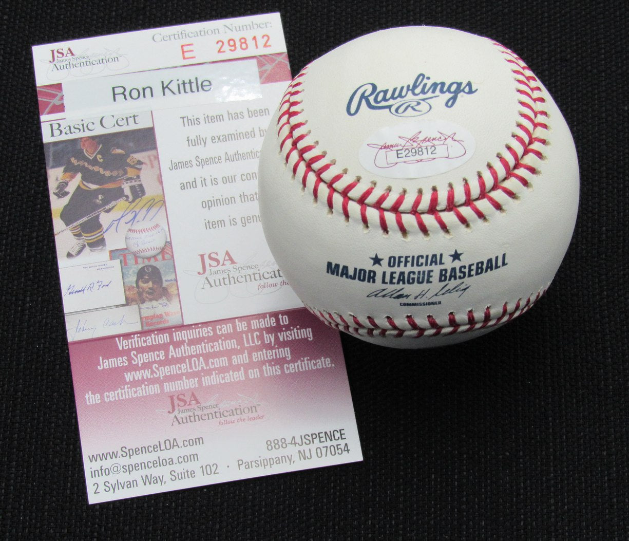 Ron Kittle Signed/Auto Yankees 100th OML Baseball JSA 186719