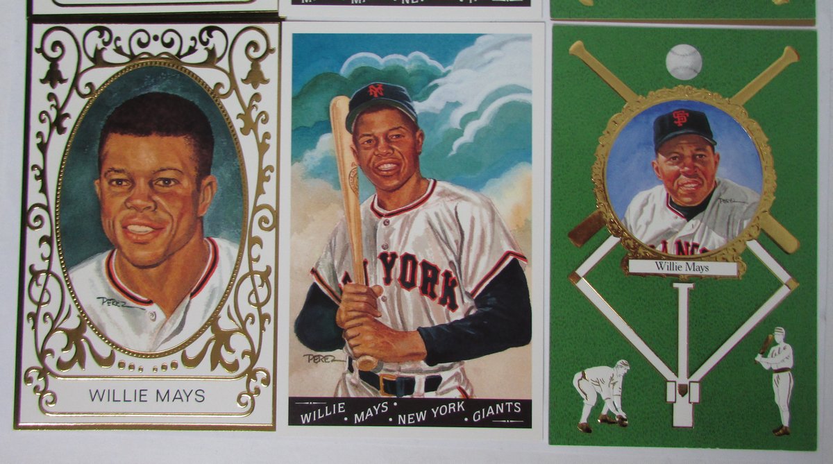Perez-Steele Master Works Series Baseball HOF Limited Edit Postcards Mantle Mays