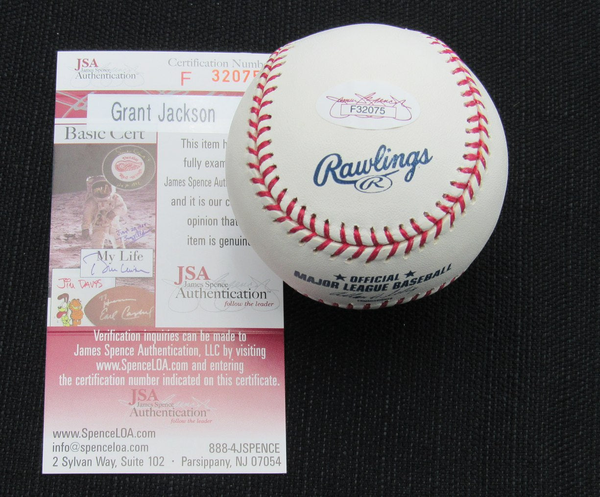 Grant Jackson Signed/Auto Yankees 100th OML Baseball JSA 186604