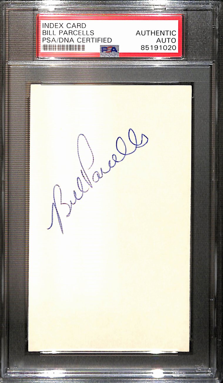 Bill Parcells HOF Signed/Auto 3x5 Index Card New York Giants PSA/DNA 187458