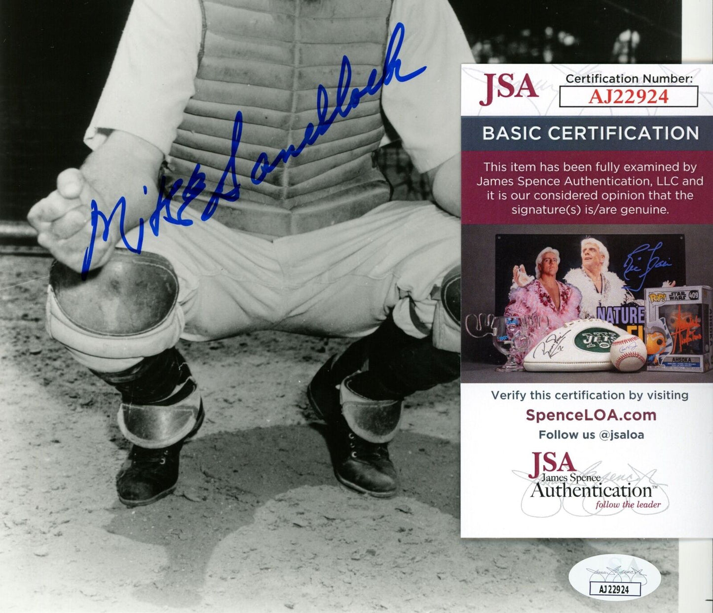 Mike Sandlock Autographed 8x10 Photo Brooklyn Dodgers JSA 177828